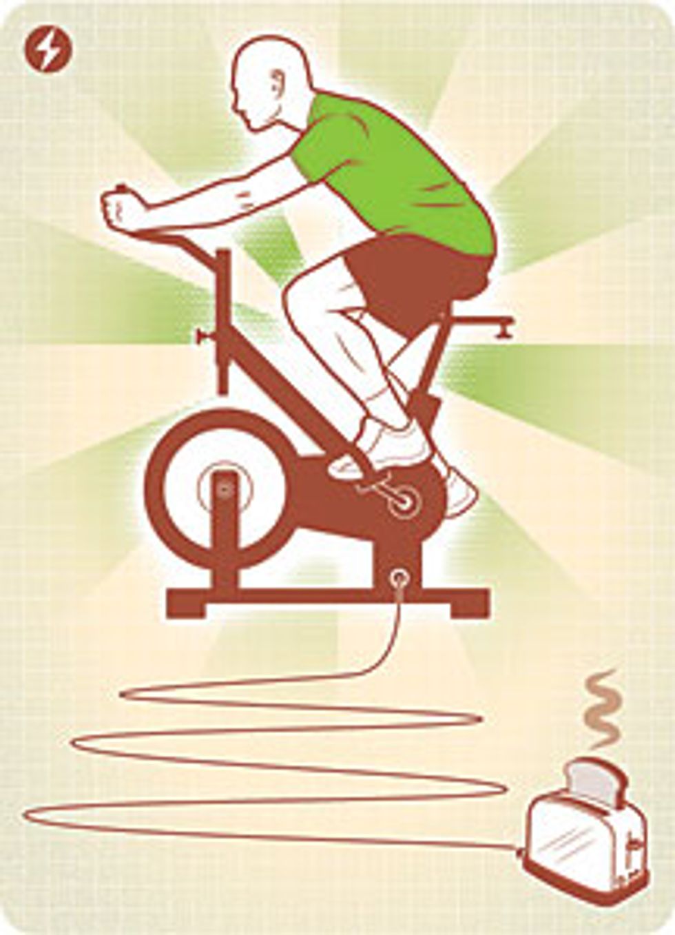 stationary bicycle illustration