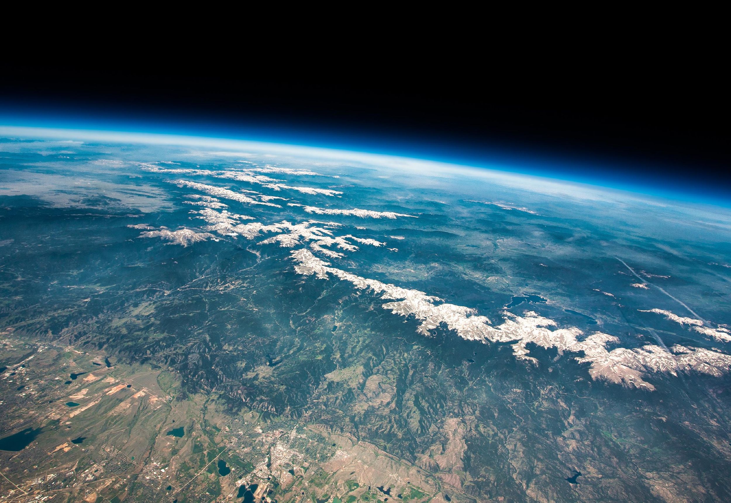 Stratospheric view of the Earth