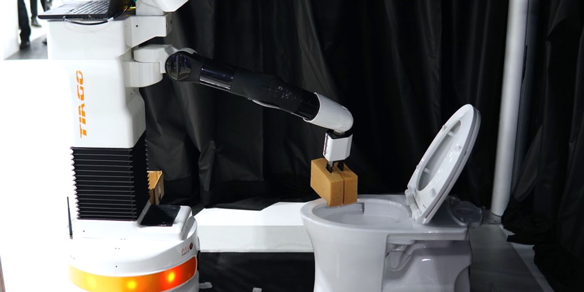 Robots Finally Learning to Clean the Bathroom