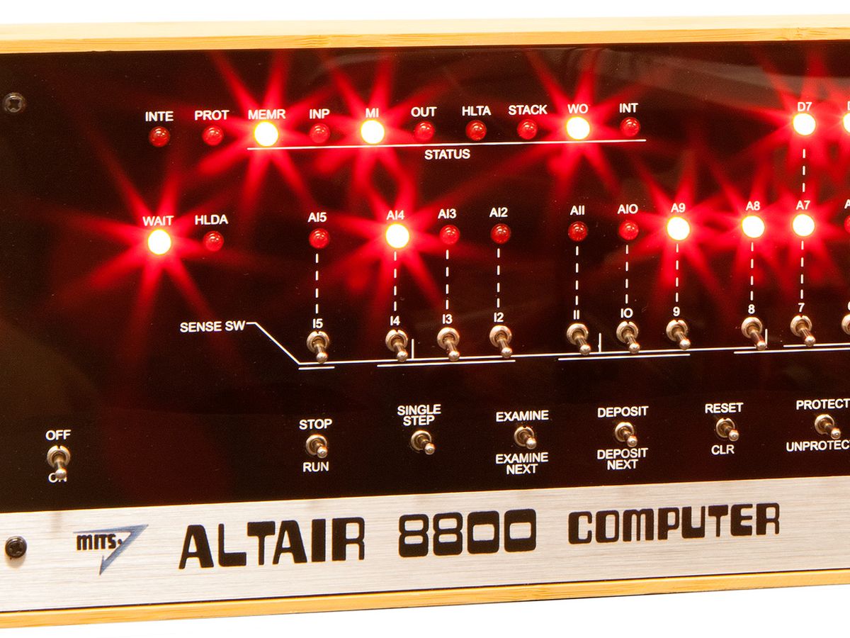 The Altair 8800 Computer.