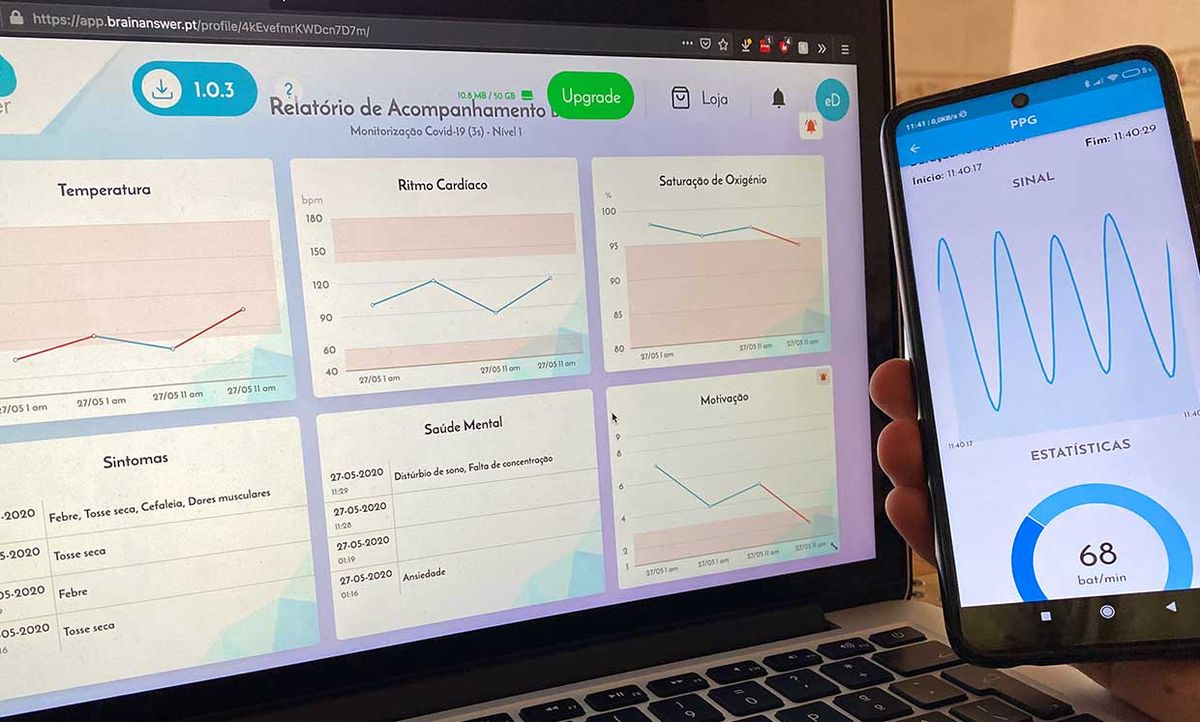 The e-CoVig mobile app collects data about symptoms from users who either have been confirmed or suspected of having COVID-19, and monitors their health.