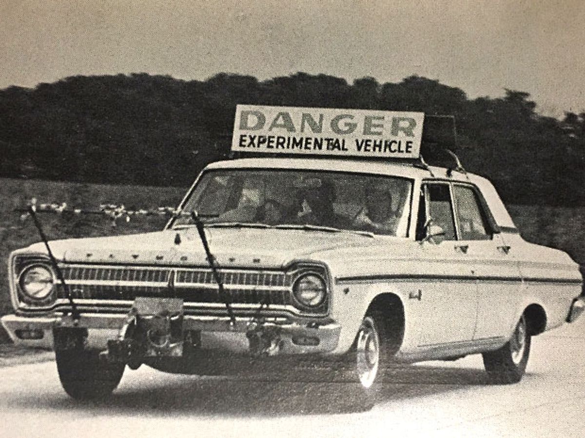 The early days of autonomous vehicle research