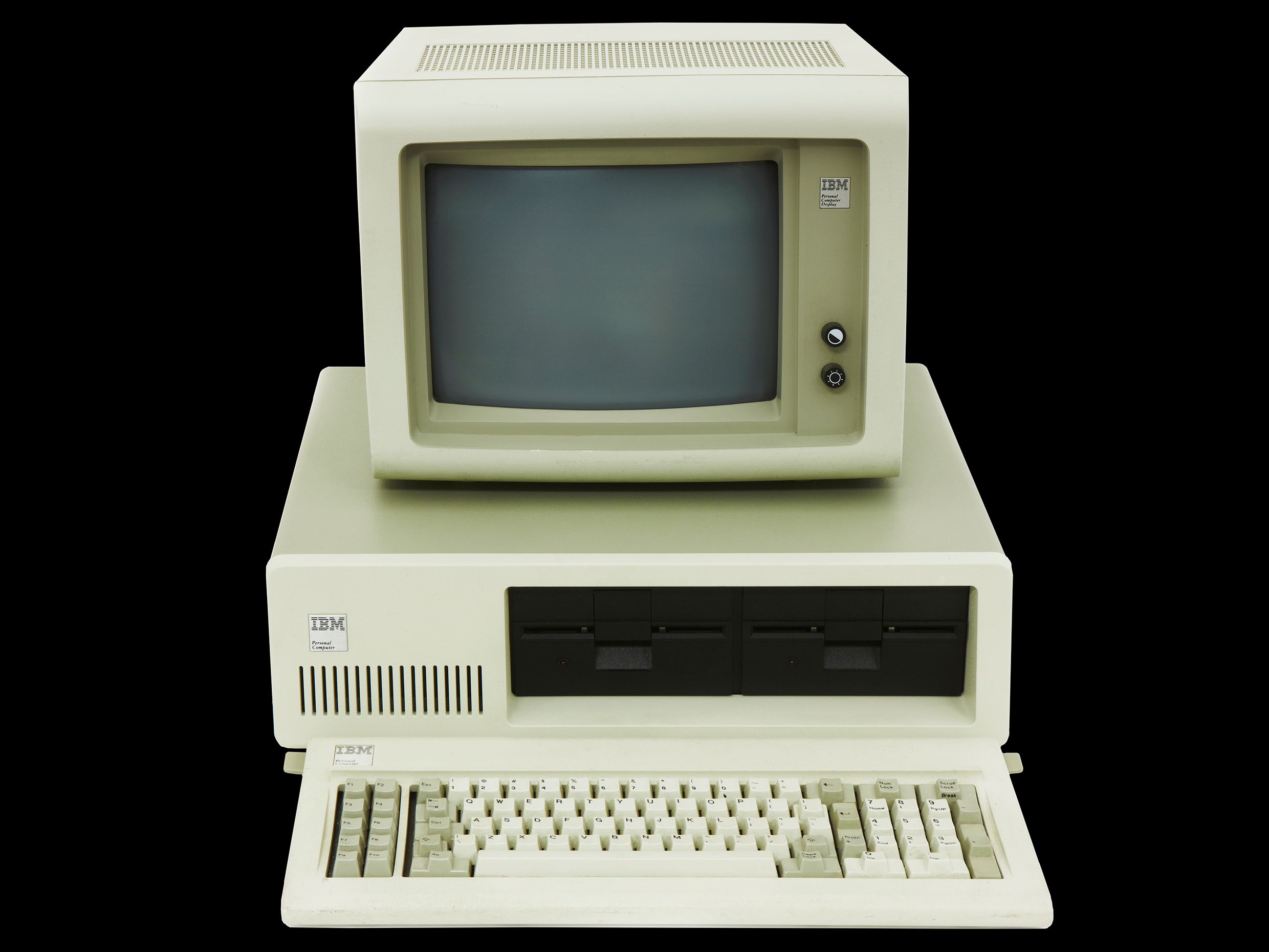 The IBM PC, introduced in August 1981