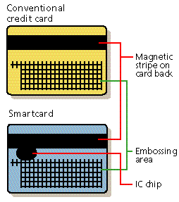 the module containing the integrated circuit