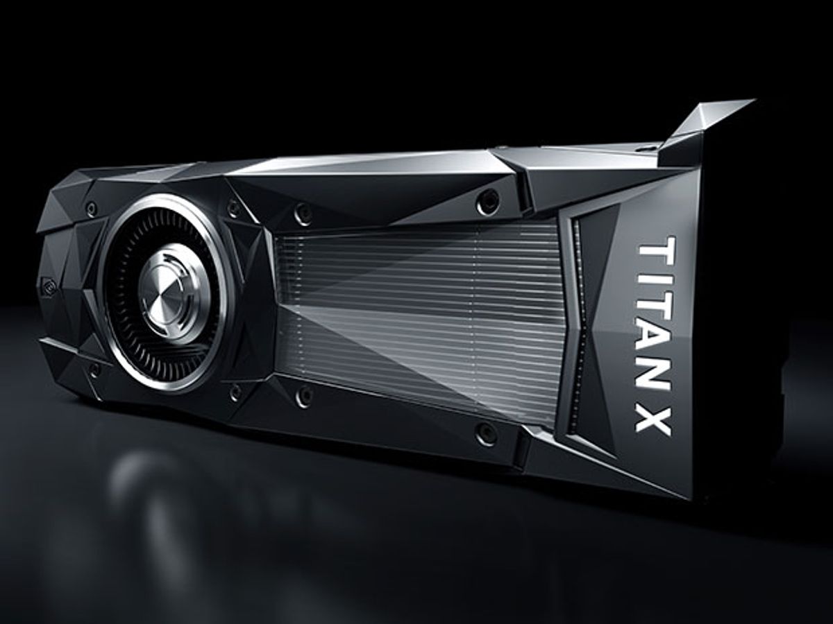 The Nvidia Titan X is one of the latest examples of GPU chips used in deep learning.
