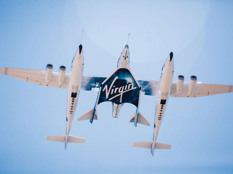 The VSS Unity SpaceShipTwo plane