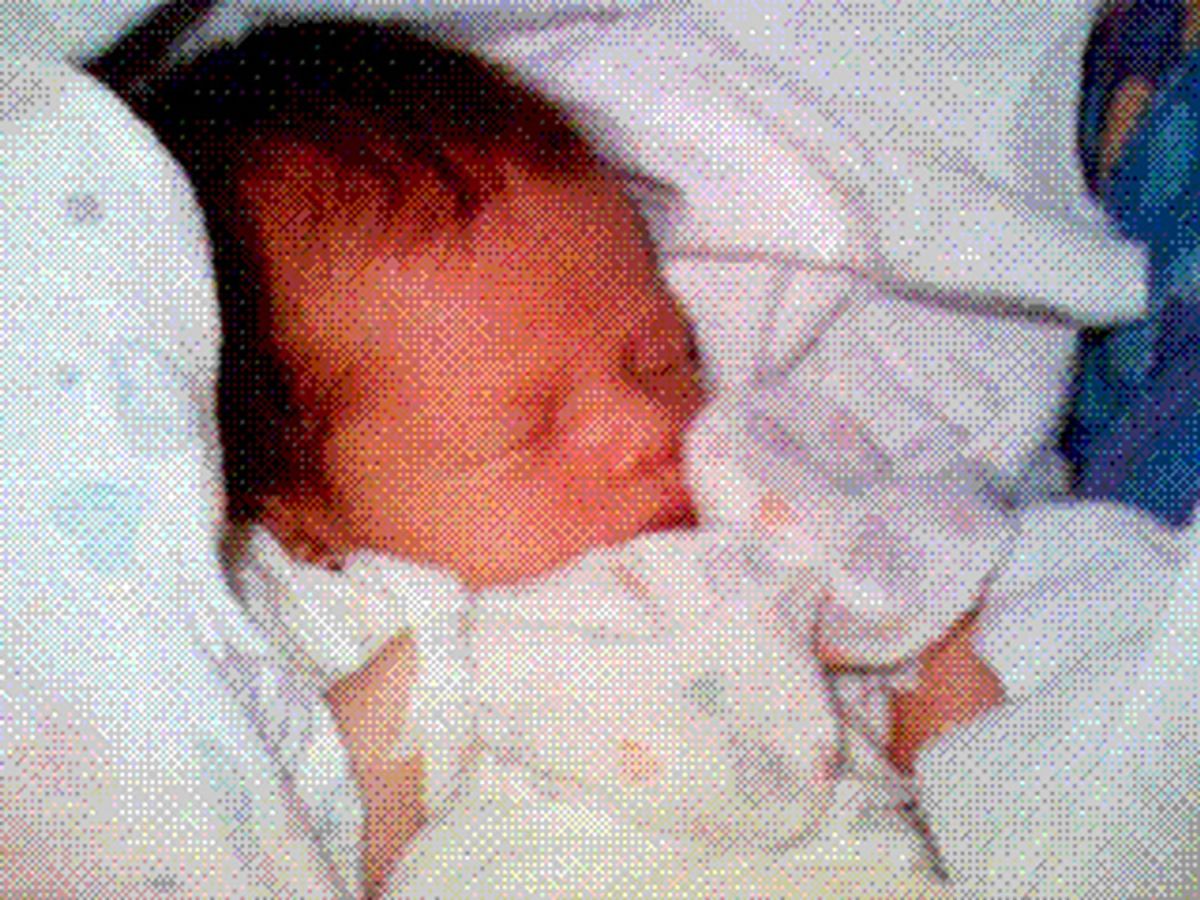 This photo of Phillipe Kahn's newborn daughter, taken on June 11, 1997, was the first digital photo ever shared instantly via cell phone