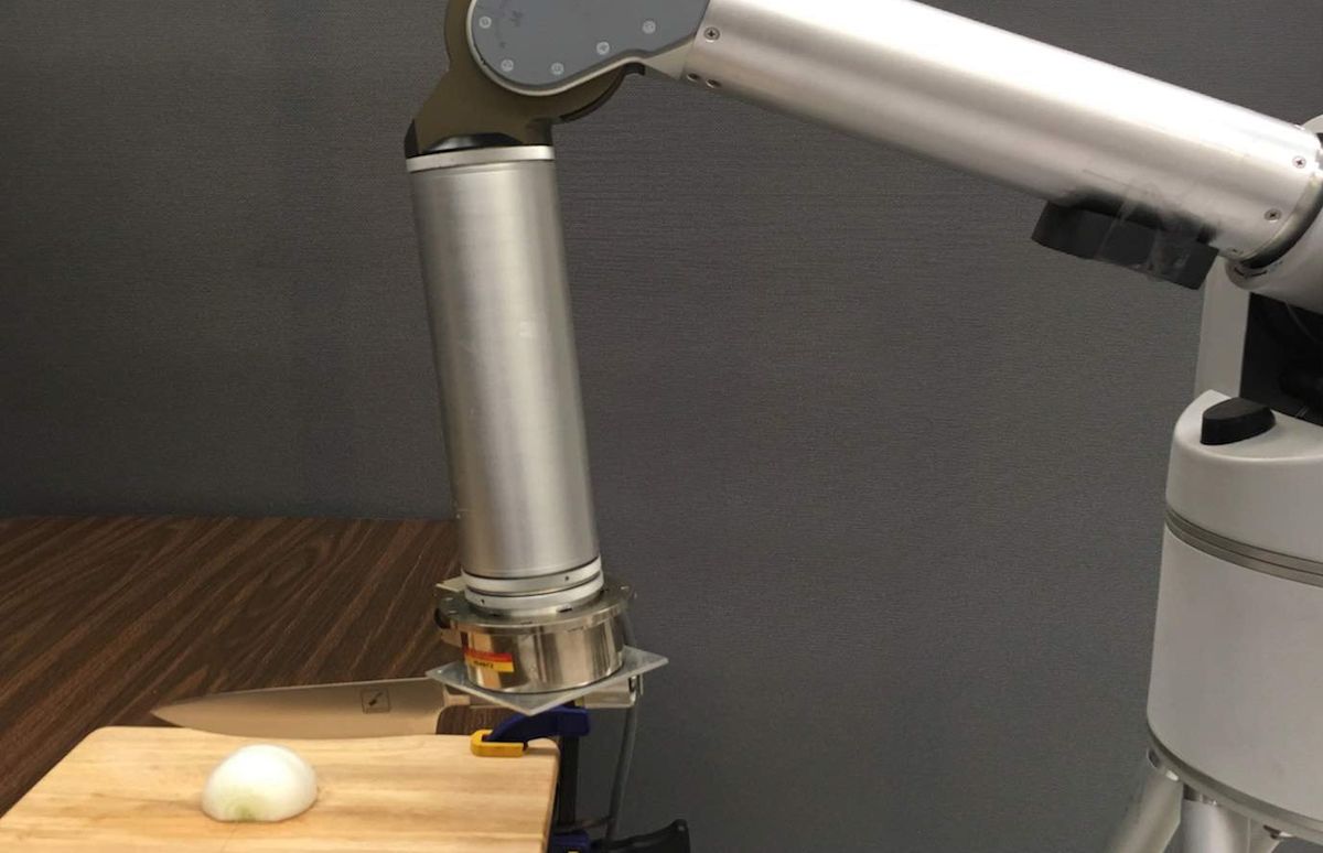 This Robot Is Learning to Slice Onions and Potatoes