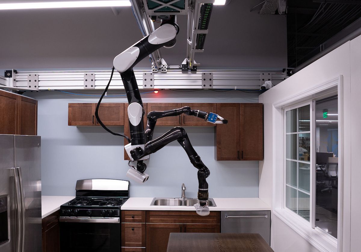 Toyota home robot mounted from the ceiling