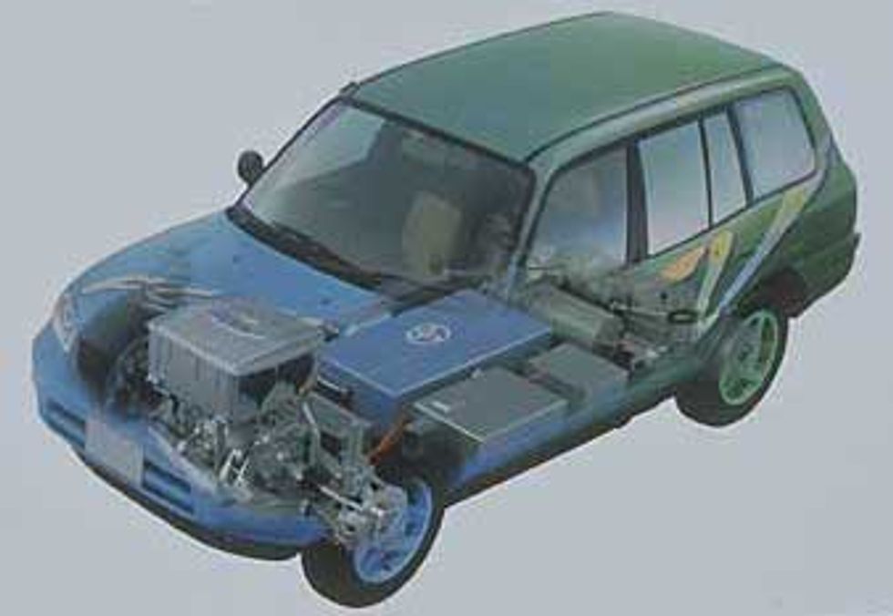 Toyota's FCHV (Fuel Cell Hybrid Vehicle) prototype