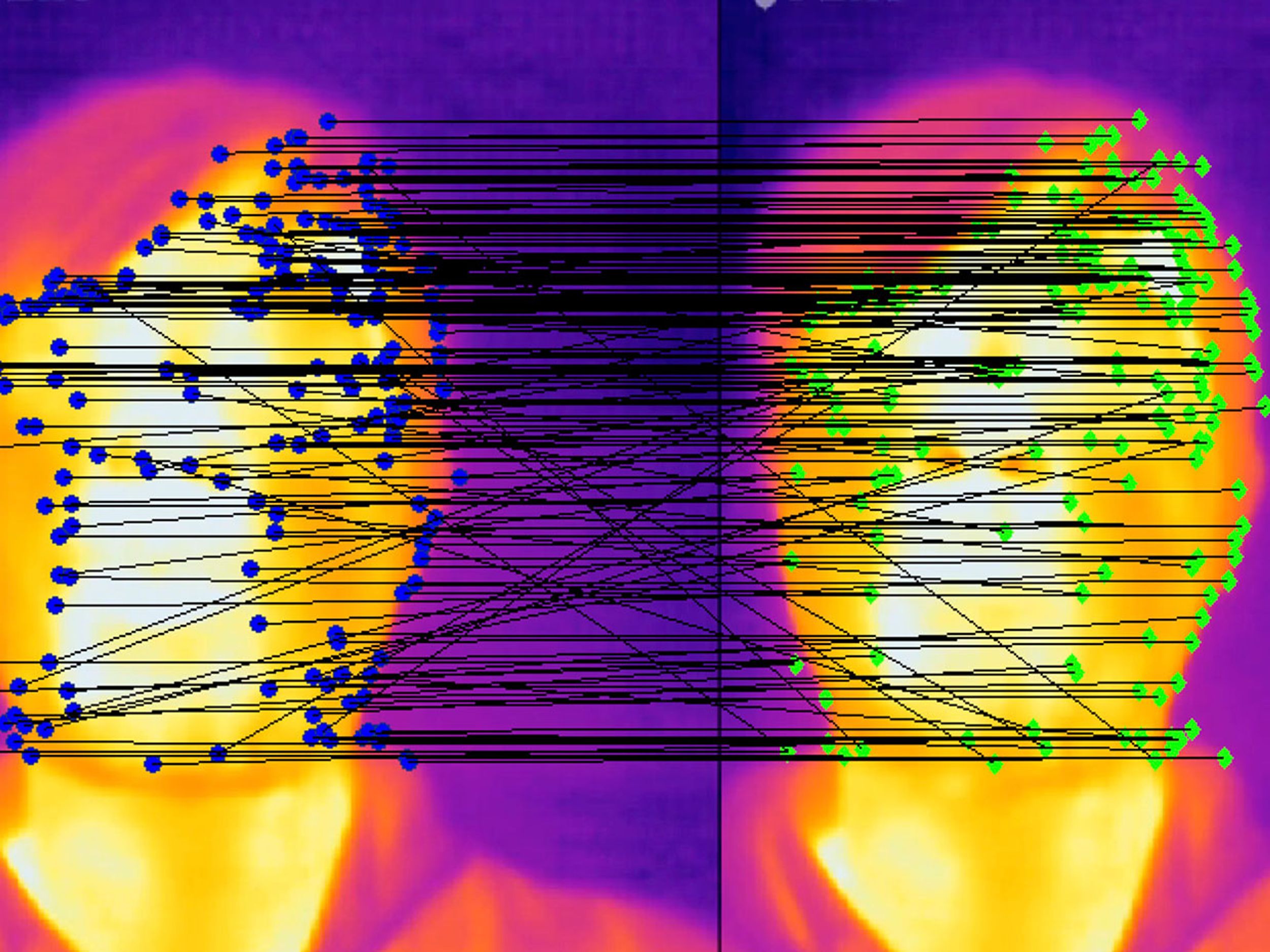 Tracking thermal faces