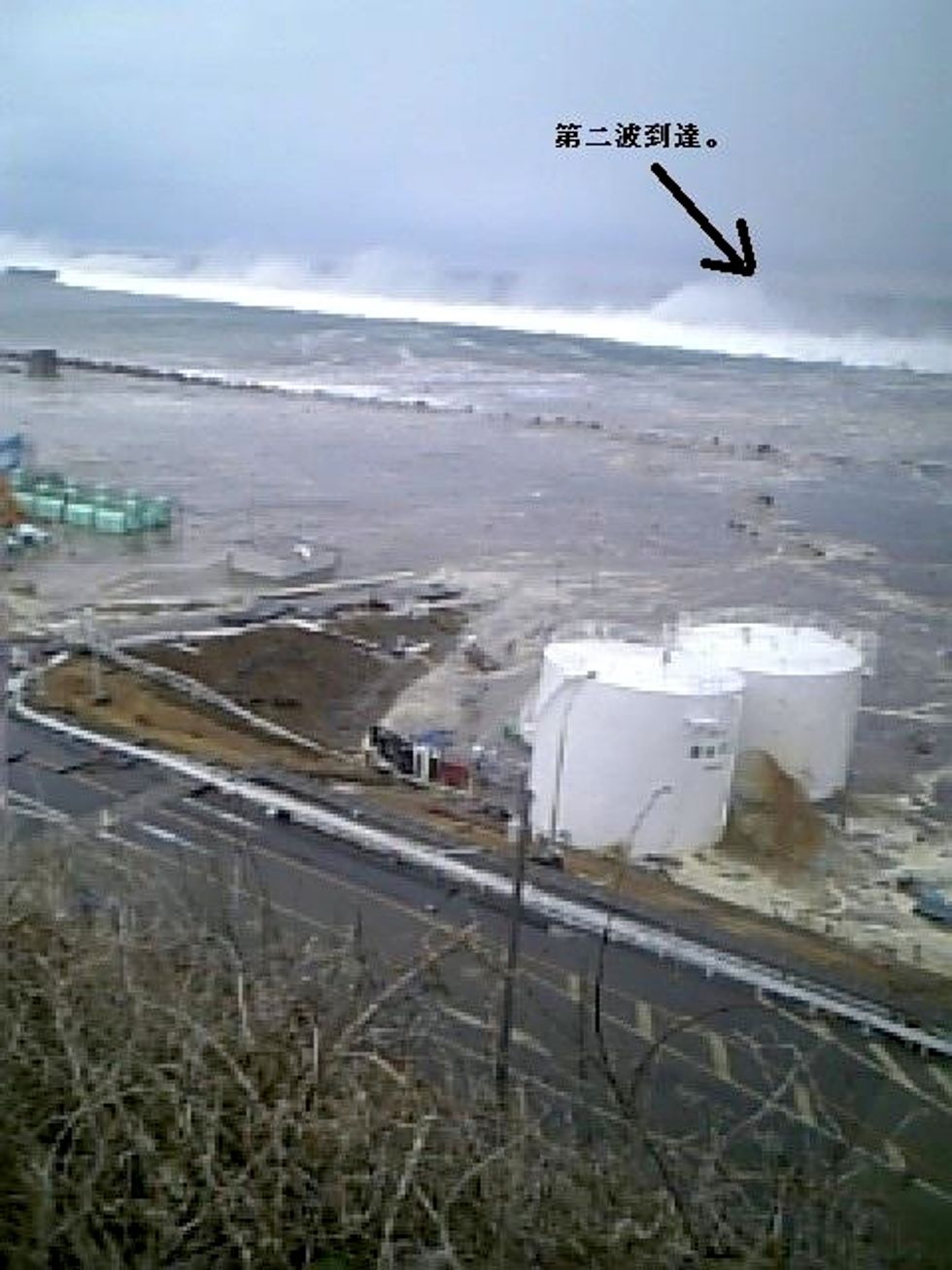 tsunami hits japan fukushima daiichi nuclear power plant photo robot operator