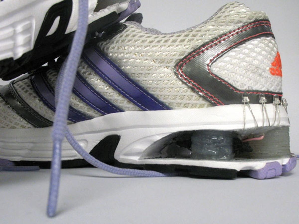 University of Auckland researchers built a self-priming dielectric elastomer generator into the heal of a sneaker.