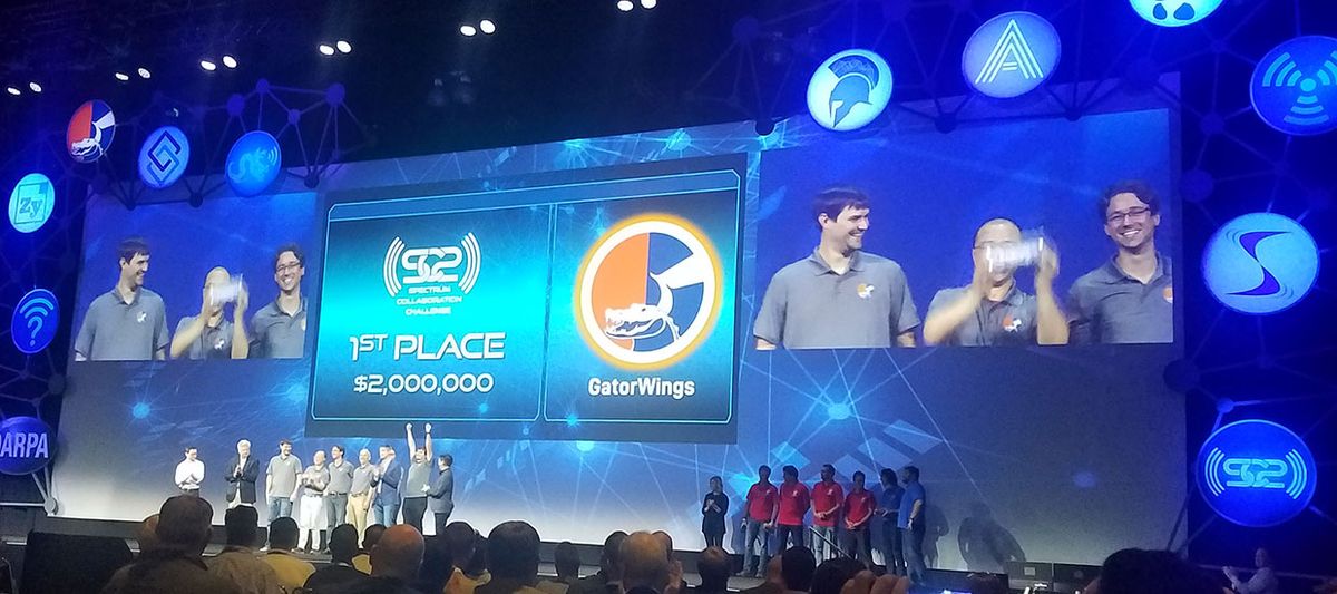 University of Florida team GatorWings took first place during DARPA’s Spectrum Collaboration Challenge.