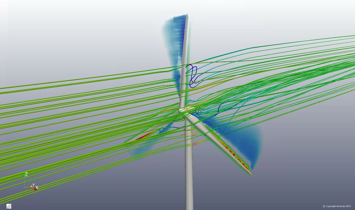 wind turbine computational fluid dynamic (CFD) simulation SaaS SimScale