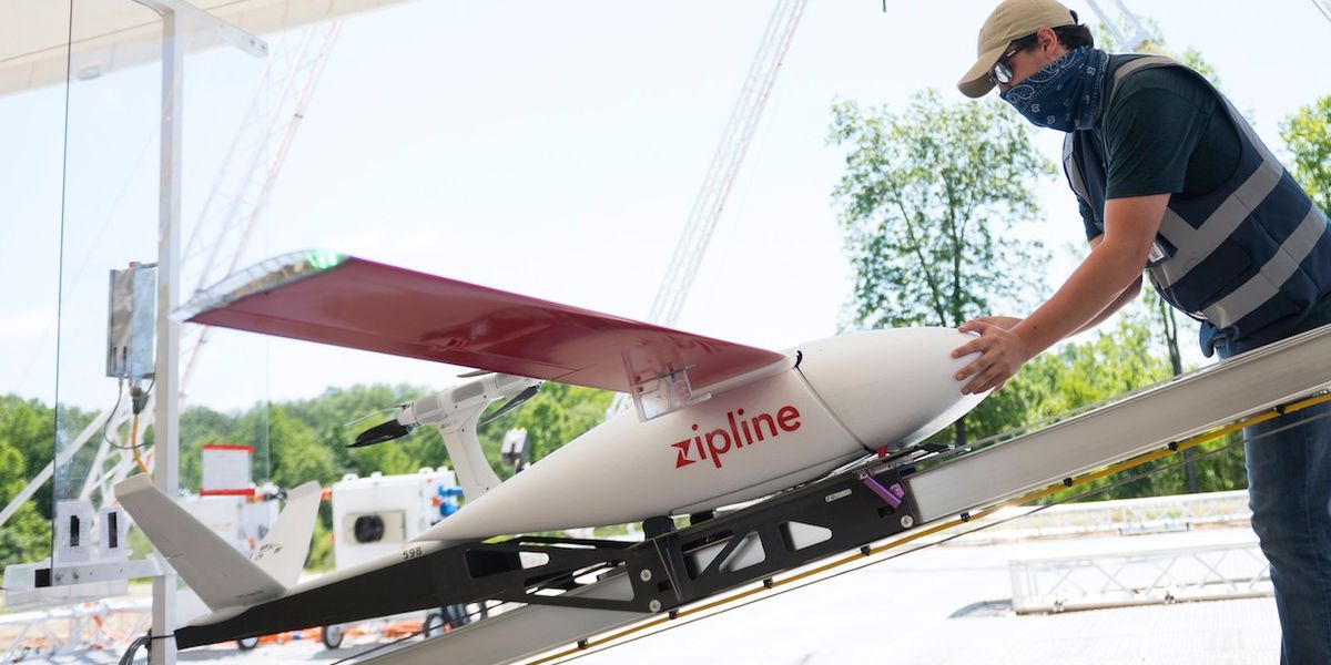 Zipline Launches Long-Distance Drone Delivery of COVID-19 Supplies in the U.S.